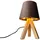 meine wunschleuchte Dreibein Tischlampe Braun Gold