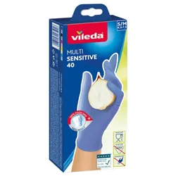 Vileda Multi Sensitive Einmalhandschuh, latexfrei, Größe S/M, 40er Pack, 16594