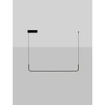 Nova Luce Strita 1-flg. 150 cm schwarz