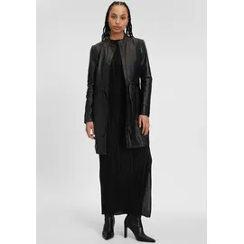 Mauritius Lederweste »GWVivika« mit 2-Wege-Reißverschluss, Zipper-Detail, Wattierung schwarz