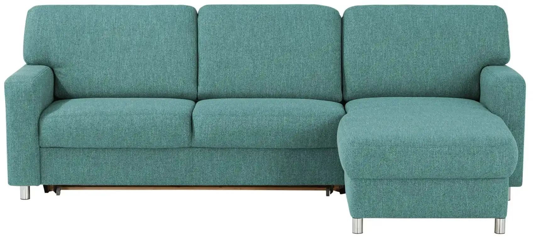 smart Ecksofa  Valencia , türkis/petrol , Maße (cm): B: 267 H: 90 T: 173.0