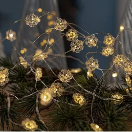 Sirius Home Schneeflocken-Lichterkette LED Nynne 20-flg.