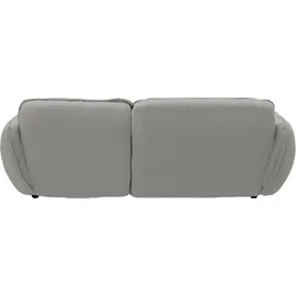 BeType Ecksofa "Be Fluffy", silber (silber grau), B:269cm H:87cm T:184cm, 100% Polyester, Sofas, Ecksofa, Softes Sitzgefühl, moderne Kedernaht, hochwertiger Bezug