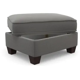 Home Affaire Hocker 1 Stk. Luxus-Microfaser 75 x 47 x 65 cm Grau