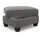 Home Affaire Hocker 1 Stk. Luxus-Microfaser 75 x 47 x 65 cm Grau