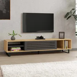 Oviala Business TV-Möbel 160 cm heller Holzeffekt