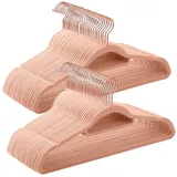 Songmics Kleiderbügel Samt, 50er Set, Bügel, rutschfest, 50 Stück,