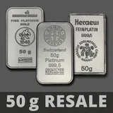 verschiedene prägeanstalten Platinbarren 50g (Resale)