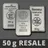 verschiedene prägeanstalten Platinbarren 50g (Resale)
