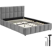 Tectake Shirley 140 x 200 cm Grau