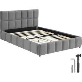 Tectake Shirley 140 x 200 cm Grau