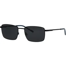 Eschenbach Sonnenbrille TITANFLEX "Modell 824132", Herren, schwarz (blau), matt, Sonnenbrillen Sonnenbrille, Form Karree/Eckig, Logoschriftzug auf Bügel, Titanflexfassung