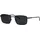 Eschenbach Sonnenbrille TITANFLEX "Modell 824132", Herren, schwarz (blau), matt, Sonnenbrillen Sonnenbrille, Form Karree/Eckig, Logoschriftzug auf Bügel, Titanflexfassung