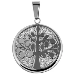 Ketten-Anhänger ADELIA ́S "Neuheit 2025 - eleganter Schmuck Anhänger aus Edelstahl", blau, Schmuckanhänger, Damen, Edelstahl