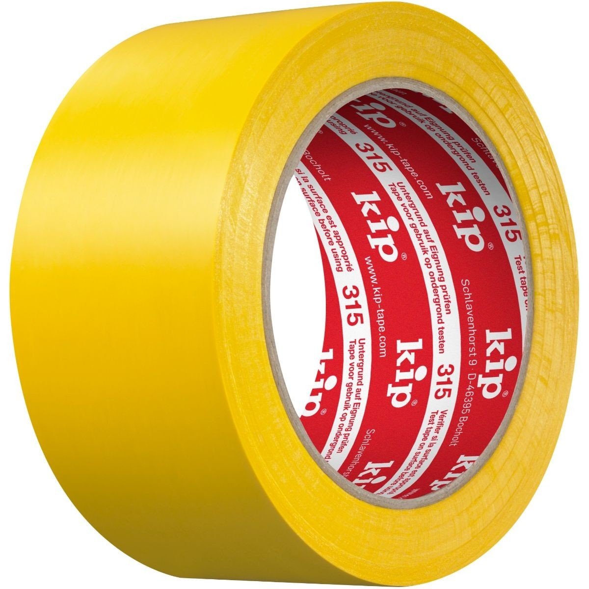 Kip 315 PVC-Schutzband Premium gelb 50mm x 33m - 315-15 - Gelb