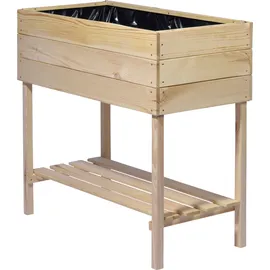 Dobar Hochbeet 80 x 40 x 78 cm Beige