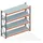 Meta Großfachregal Grundregal 2700 x 2700 x 800 mm verzinkt / rotorange multipal S + Stahlpaneelen