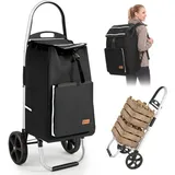 Sekey Einkaufstrolley Schwarz 50L