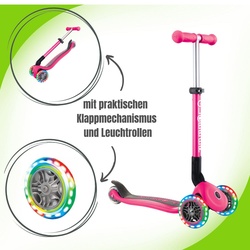 Globber Junior Foldable Fantasy Light Scooter, Farbe: Fuchsia Pink