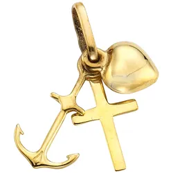Ketten-Anhänger FIRETTI "Schmuck Geschenk Gold 333 Halsschmuck Anhänger für Halskette", gold (gelbgoldfarben), Schmuckanhänger, Damen, Gelbgold 333, 0,60 g