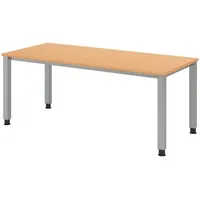 Bümö Schreibtisch Buche, Nachbildung,Buche, Rechteckig, 180x74x80 cm, FSC Mix,