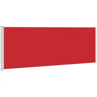 vidaXL Seitenmarkise Ausziehbar 220 x 600 cm Rot Polyester
