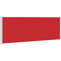 vidaXL Seitenmarkise Ausziehbar 220 x 600 cm Rot Polyester