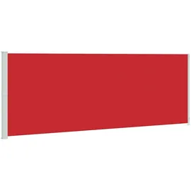 vidaXL Seitenmarkise Ausziehbar 220 x 600 cm Rot Polyester