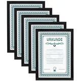 Ideal Trend Bilderrahmen schwarz 21x29,7 cm 5er Set