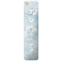 Skin kompatibel mit Nintendo Wii Controller Folie Sticker Blau Muster Design