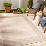 Surya Teppich wetterfest, Crete - In und Outdoor Teppich für Balkon, Terrasse, Garten, Küche - Outdoor Teppich Boho Style, Teppich für draußen - Teppich Beige,160x213cm