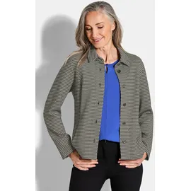 GOLDNER Lässige Baumwolljacke, Pepitamuster in grau / gemustert), | Gr.: 54