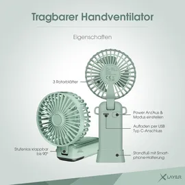 Xlayer Handventilator Mint