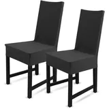 BestLivings Stuhlhusse Baumwolle Schwarz 2er Pack