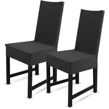 BestLivings Stuhlhusse Baumwolle Schwarz 2er Pack