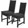 BestLivings Stuhlhusse Baumwolle Schwarz 2er Pack