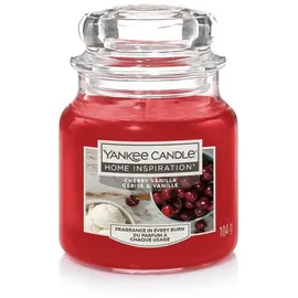 Yankee Candle Cherry Vanilla Duftkerze 104 g rot