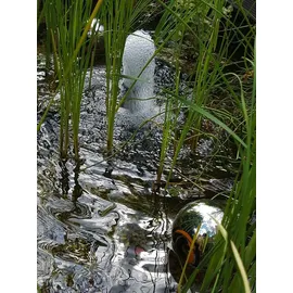 Bocker das magische Auge aus Edelstahl poliert Schwimmkugel Teichkugel Reiherschreck-