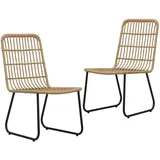 vidaXL Gartenstuhl 53,5 x 53,5 x 90 cm braun 2 St.