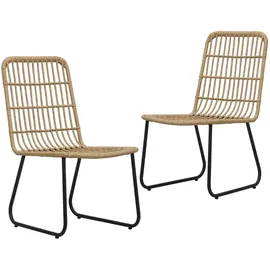 vidaXL Gartenstuhl 53,5 x 53,5 x 90 cm braun 2 St.