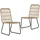 vidaXL Gartenstuhl 53,5 x 53,5 x 90 cm braun 2 St.
