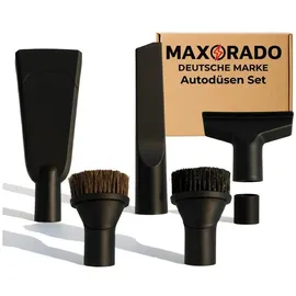 Maxorado Komfort Auto Staubsauger Düsen Set kompatibel mit Bosch Siemens Miele Kärcher Einhell Numatic Severin Dirt Devil Rowenta I 35mm / 32mm KFZ Ersatzteile Kit