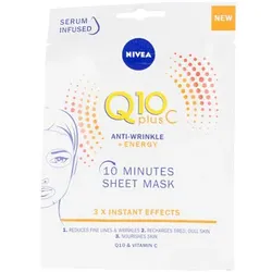 Nivea  Anti-Aging & Anti-Falten Produkte Q10+ Vitamin C Anti-falten+energetisierende Gesichtsmaske 1 Stk  in multifarben, Einheitsgrösse