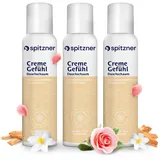 Spitzner Duschschaum Cremegefühl 150ml (3er Pack) | Wellness-Dusche | sanft reinigender Schaum | dermatologisch getestet, vegan und hautverträglich | sanft entspannend...