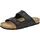 LICO Bioline Man SOFT Herren Pantoletten, Schwarz/ Braun, 41