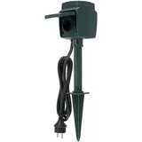 REV Ritter REV Link2Home WiFi Gartensteckdose 2-fach + Erdspiess, schwarz