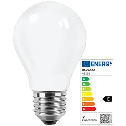 LED Filament Lampe Birnenform A60 / E27 -  E / 7 / 2700 K Warmweiß Opal