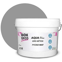 Grau Betonfarbe Wandfarbe Acryl matt Aqua Deco – 10 l – 100 m2