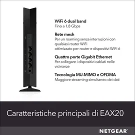 Netgear EAX20 Mesh Extender EAX20-100EUS
