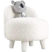 Kindersessel PIXI Ø 46 cm, weiß - Weiß